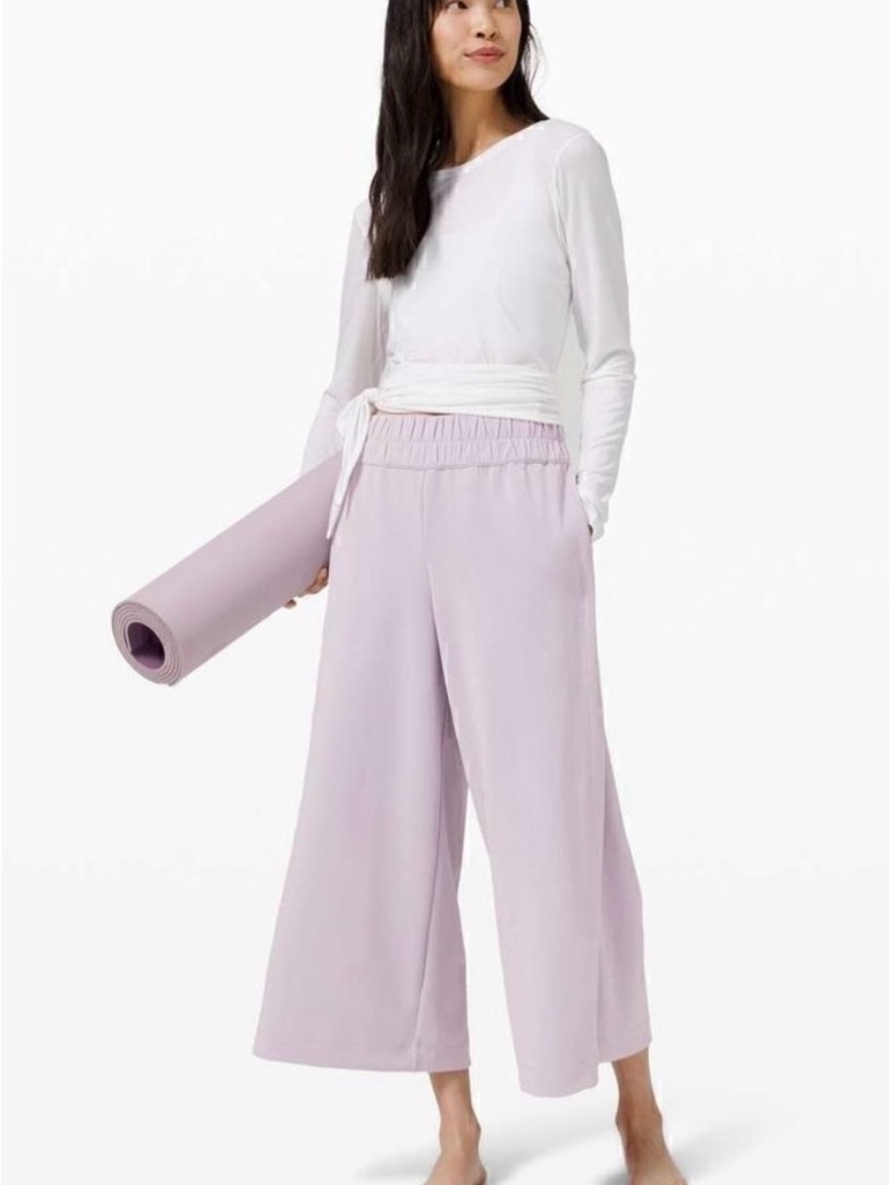 Lululemon Seek Softness Mid Rise Wide Leg Crop in Stargaze
